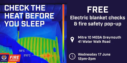 Electric Blanket Checks and Fire Safety Pop-up