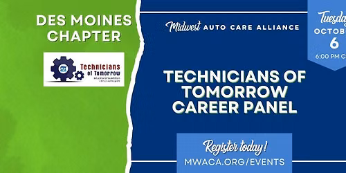 Des Moines Chapter: Technicians of Tomorrow Career Panel