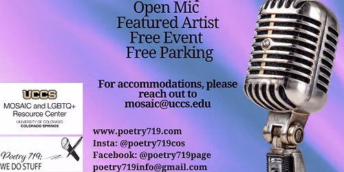 Poetry719 Festival: Disability Awareness Open Mic Ft Regan Sanders