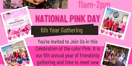 6th Year. \ud83c\udf38 NATIONAL PINK DAY