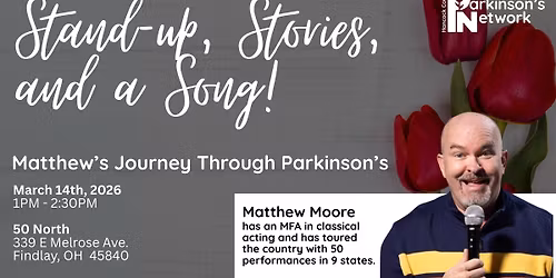 Stand-up, Stories, and a Song, Hosted by Hancock Co. Parkinson's Network