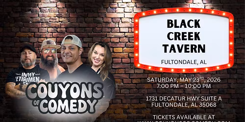 DJ Rhett and the Couyons of Comedy at Black Creek Tavern