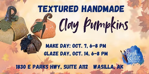 Textured Handmade Clay Pumpkin