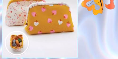 Wide Open Tube Frame Pouch