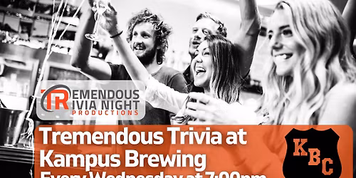 Wednesday Night Trivia at Kampus Brewing! 7PM