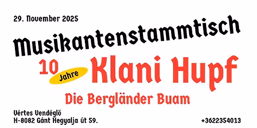 VIII. Musikantenstammtisch