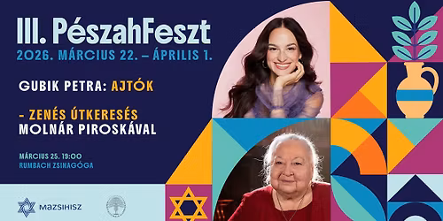 Gubik Petra: Ajt\u00f3k \u2013 Zen\u00e9s \u00fatkeres\u00e9s Moln\u00e1r Piroska k\u00f6zrem\u0171k\u00f6d\u00e9s\u00e9vel \/ P\u00e9szahFeszt 2026
