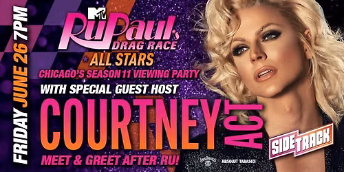 RuPaul's Drag Race Superstar Courtney Act at Sidetrack