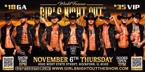 Nov 6th: Rockford, IL - GNO The Show at Rock-a-Bago Hall