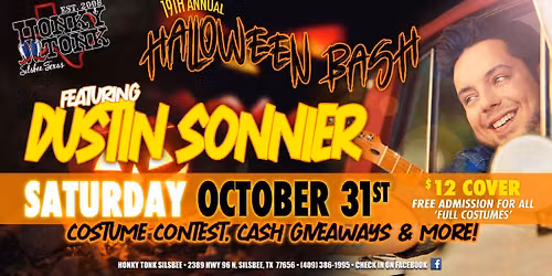 19th Annual Halloween Bash! - Dustin Sonnier & The Wanted