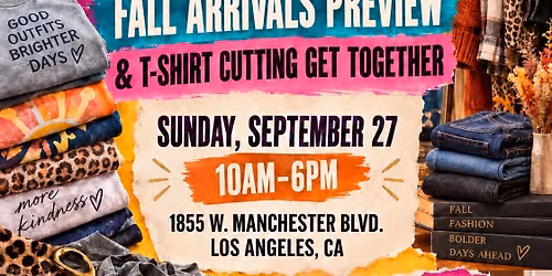 Summer Clearance & T-Shirt Cutting Event!