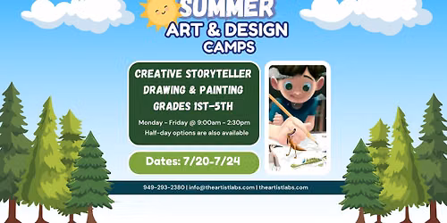 Summer Camp Creative Storyteller Drawing & Painting (1st-5th)