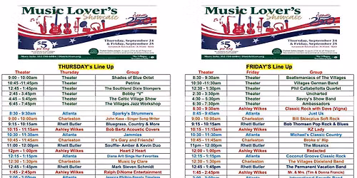 Showcase! featuring the Beatlemaniacs of the Villages Sep 25th
