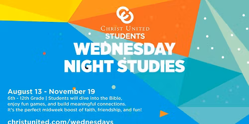 Wednesday Night Studies