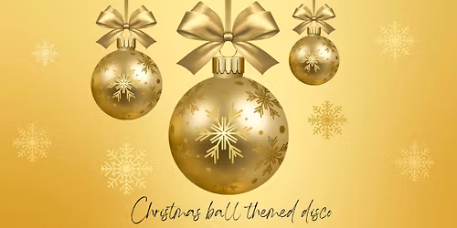Christmas ball themed disco