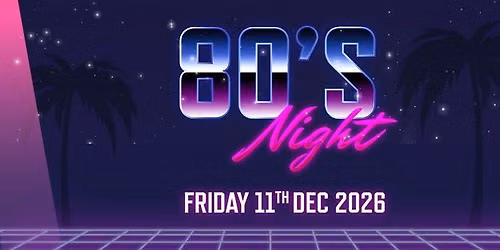 Back to the 80s Christmas Party