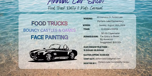Lake & Shore Days: Car Show, Food Truck Rally + Kids Carnival