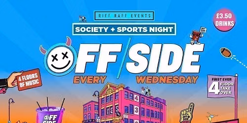 OFFSIDE @ YES \ud83d\ude08 FIRST EVER 4 FLOOR TAKEOVER! \u00a35 Buckets \ud83e\udea3 \u00a33.50 Drinks! \ud83e\udd64 HUGE ROOFTOP TERRACE + MORE