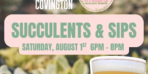 Succulents and Sips