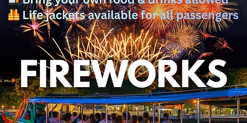 Fireworks countdown 2026 Chao phraya River 