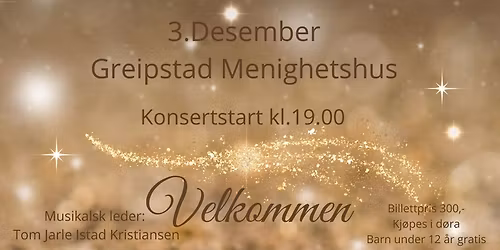 Julekonsert i Greipstad Menighetshus med Restart Mass Choir