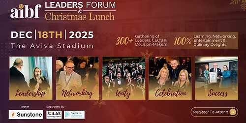 AIBF Leaders Forum & Christmas Lunch | Aviva Stadium