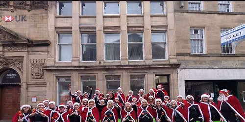 Samba Espirito Performing at Lancaster Santa Dash for CancerCare
