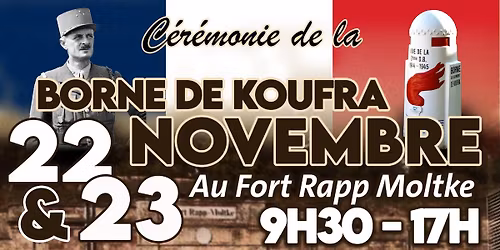 C\u00e9r\u00e9monie de la borne de Koufra 