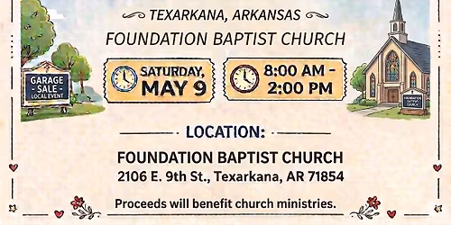 Church wide garage sale 