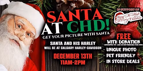 Santa Pictures at Calgary Harley-Davidson