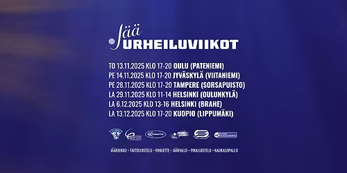 J\u00e4\u00e4urheiluviikot\ud83d\udccdTampere - Sorsapuisto