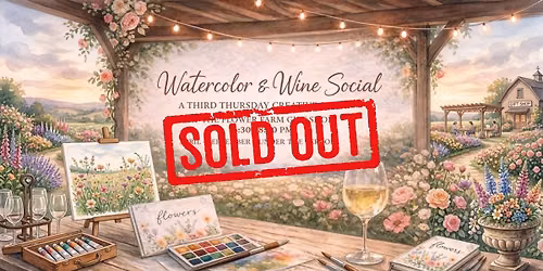 Watercolor & Wine Social at The Flower Farm Gift Shop