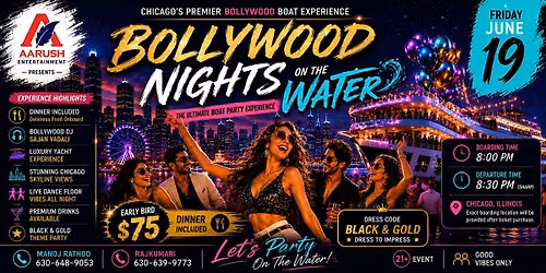 Bollywood Nights on the Water Chicago\u2019s Ultimate Bollywood Boat Party