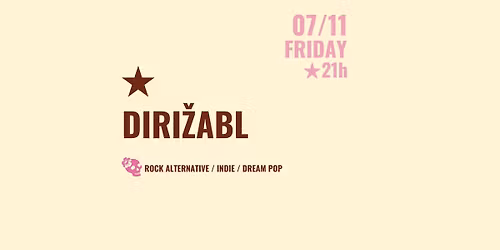 DIRI\u017dABL \/\/ 07.11. @21h \/\/ NASSAU BAR