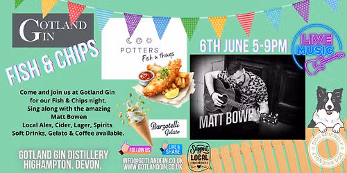 Gotland Gin - Fish & Chips with Matty Bowen