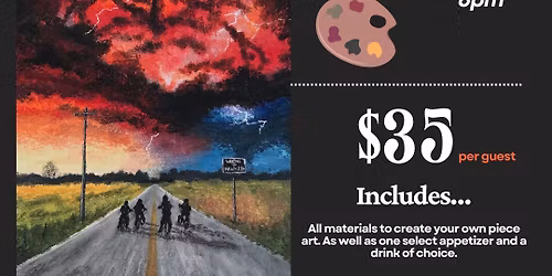 Stranger Things Paint and Sip