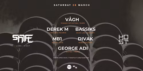 SHIFT Label Night: V\u00e5gh \u2022 Derek M \u2022 Bassiks \u2022 MB1 \u2022 Divak \u2022 George Adi