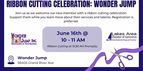 Ribbon Cutting for Wonder Jump