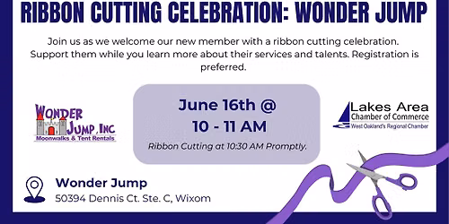 Ribbon Cutting for Wonder Jump