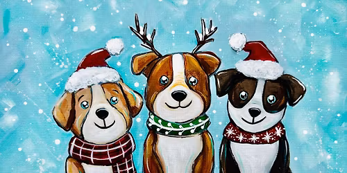 Christmas Puppy Paint Class!!