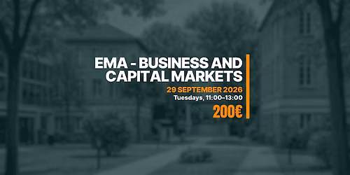EMA - Business and\u00a0Capital Markets