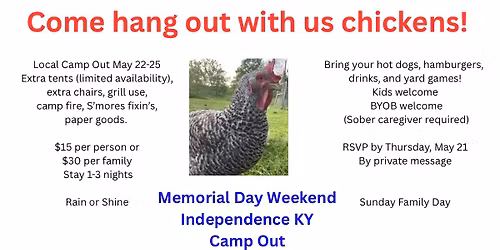 Memorial Day camp out