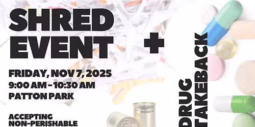 Hendersonville Document Shred & Drug Take Back Event \u2013 November 7th