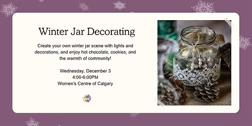 Winter Jar Decorating