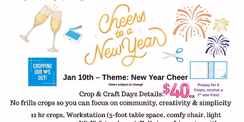 New Year Cheer Crop & Craft-Scrapbooking\/Crafting