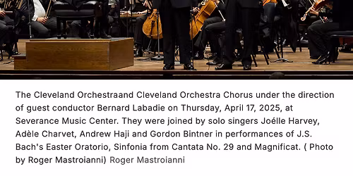 San Francisco Symphony - Labadie Conducts Bachs Easter Oratorio at Davies Symphony Hall