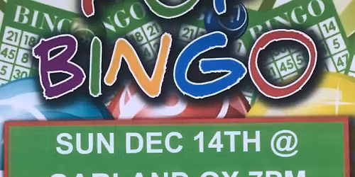 Xmas pop bingo (cash prizes)