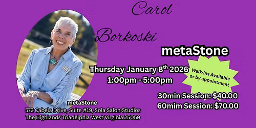 \u2728 Sessions with Carol - Meta Stone \u2728