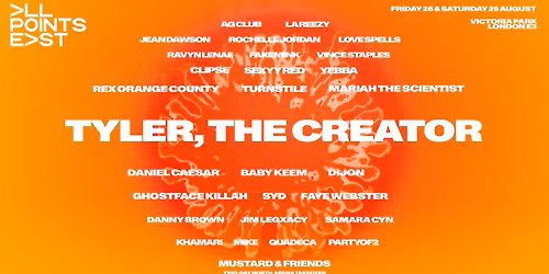 Tyler, The Creator headlines All Points East 2026