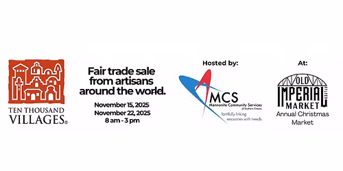 Ten Thousand Villages Christmas Festival Sale - Aylmer